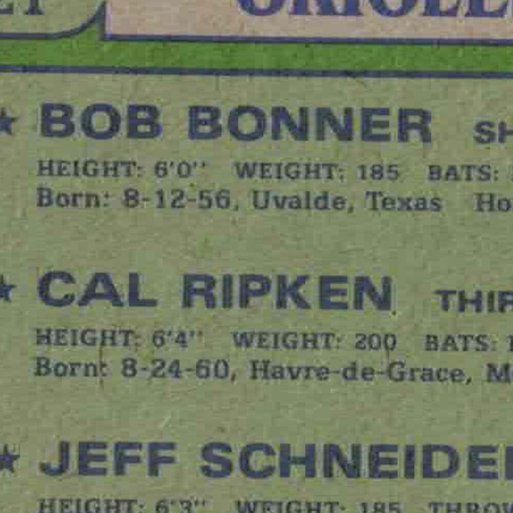 Cal Ripken ROOKIE CARD!!!!!!!!!!!!!!! - Picture 2 of 3